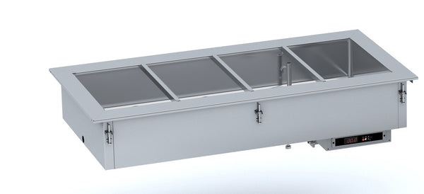 COMBISTEEL BAIN-MARIE ENCASTRÉ 2/1 - REMPLISSAGE D'EAU AUTOMATIQUE 