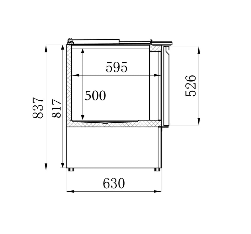 SALADETTE RÉFRIGÉRÉE COMBISTEEL 2 PORTES