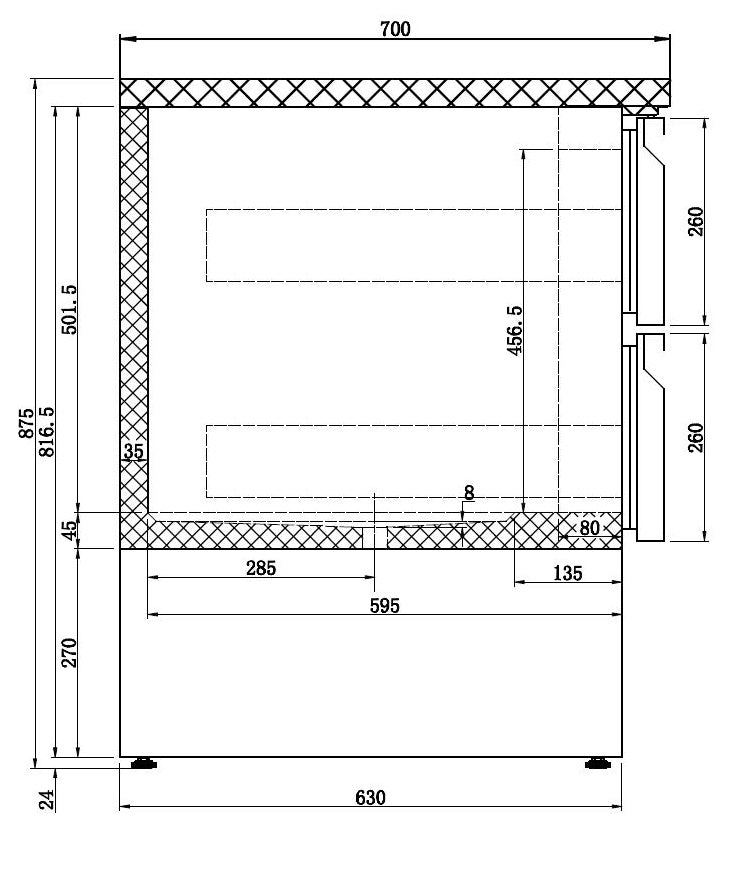 COMBISTEEL KÜHLTISCH 6 SCHUBLADEN