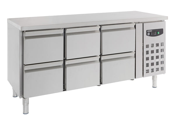 COMBISTEEL 700 KOELKASTTAFEL 6 LADEN 