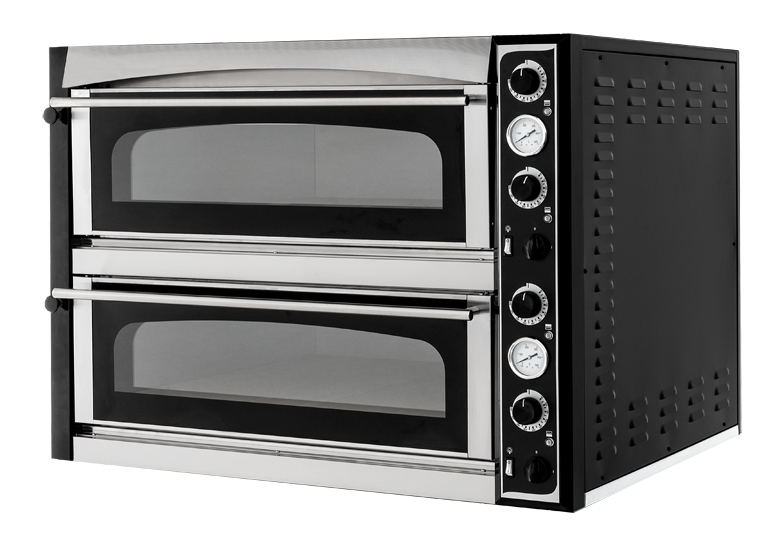 Prismafood Pizza Oven Master66 BREIT Full Fireclay - 2 Kamers - voor 12 Pizza's á 35 cm