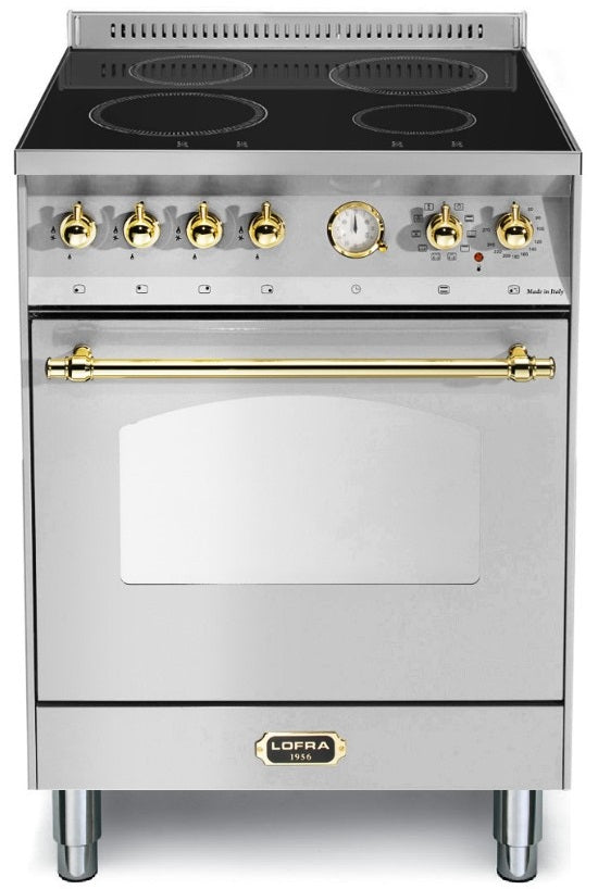 LOFRA - DOLCEVITA INDUCTIE - ENKELE OVEN 60cm - RS 66 MFT/ 4I - RVS messing afwerking 