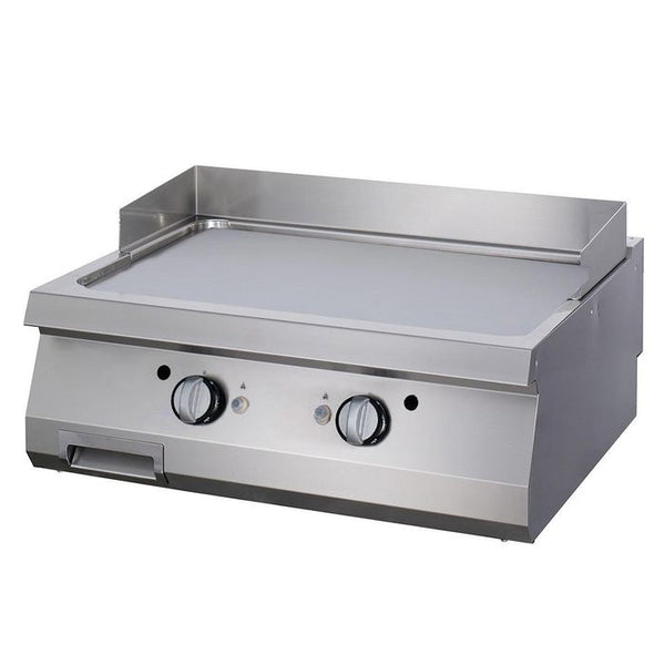 MAXIMA Gastro Premium Grillplaat - Glad - Dubbele eenheid - 90 cm diep - Gas