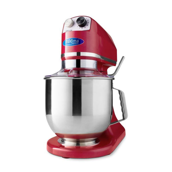 MAXIMA Gastro Planetaire Mixer - 7 l - Tot 2 kg deeg - Frambozenrood