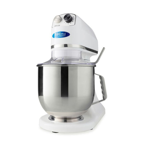 MAXIMA Gastro Planetaire Mixer - 7 l - Tot 2 kg deeg - Wit