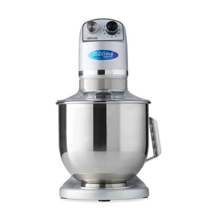 MAXIMA Gastro Planetaire Mixer - 7 l - Tot 2 kg deeg - Zilver