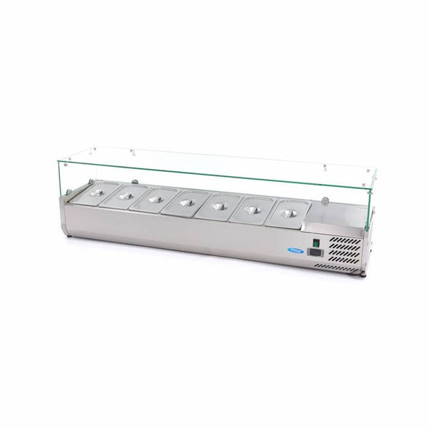 MAXIMA Gastro koelvitrine - 160 cm - Geschikt voor 7 x 1/3 GN