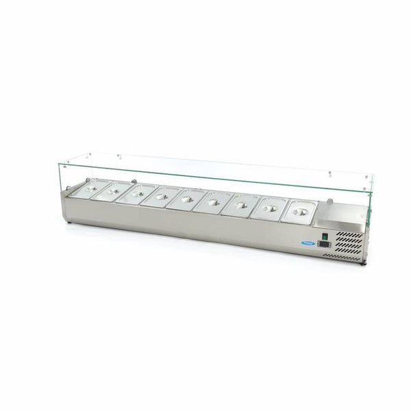 MAXIMA Gastro koelvitrine - 200 cm - Geschikt voor 9 x 1/3 GN