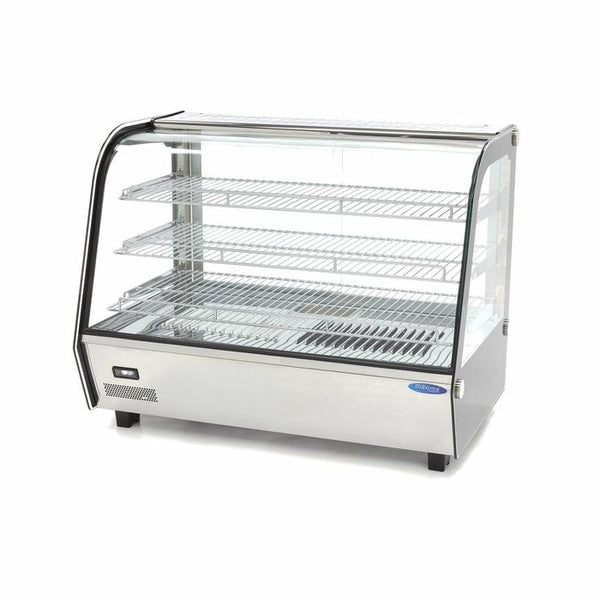 MAXIMA Gastro Wärmevitrine - 160 l - 85,6 cm - 3 Regale