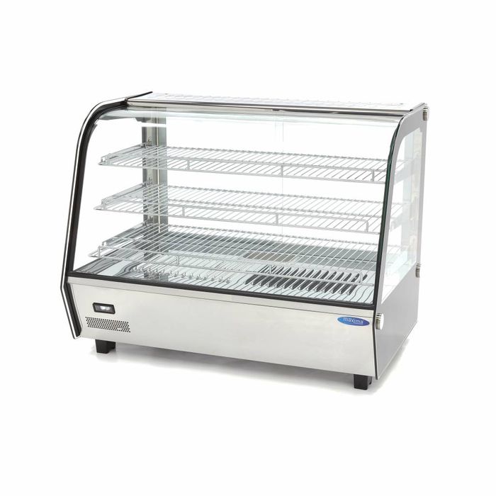 MAXIMA Gastro Wärmevitrine - 160 l - 85,6 cm - 3 Regale