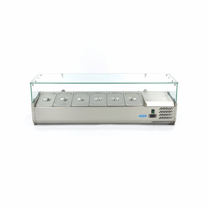 MAXIMA Gastro koelvitrine - 140 cm - Geschikt voor 6 x 1/3 GN