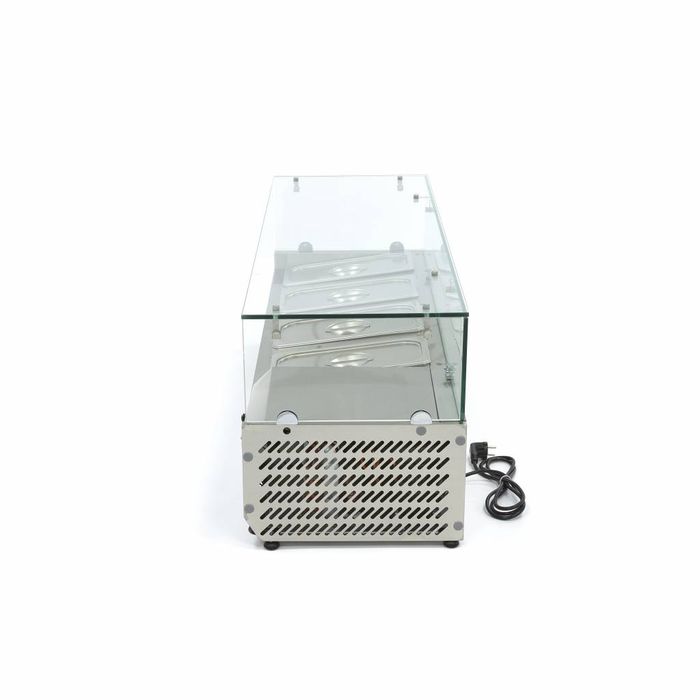 MAXIMA Gastro Aufsatzkühlvitrine - 120 cm - Passt 4 x 1/3 GN