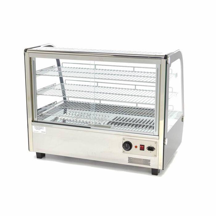 MAXIMA Gastro Wärmevitrine - 160 l - 85,6 cm - 3 Regale