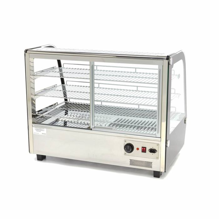 MAXIMA Gastro Wärmevitrine - 160 l - 85,6 cm - 3 Regale