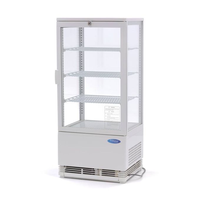 MAXIMA Gastro Koelvitrine - 78 l - 43 cm - Wit 