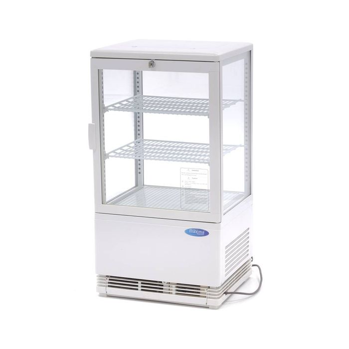 MAXIMA Gastro Kühlvitrine - 58 l - 43 cm - Weiß