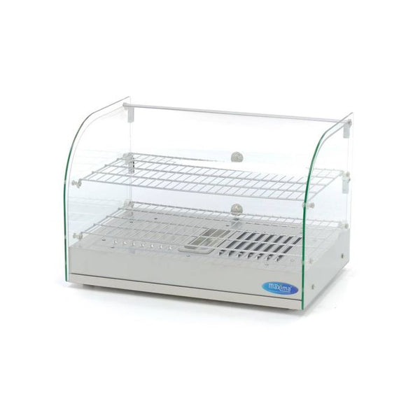 MAXIMA Gastro warmhoudvitrine - 45 l - 55 cm - 2 legplanken