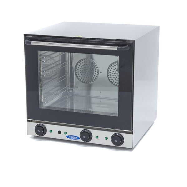 MAXIMA Gastro Convectie Oven - Grill en Stoom - Geschikt voor 4 Schalen - Ingebouwde Timer