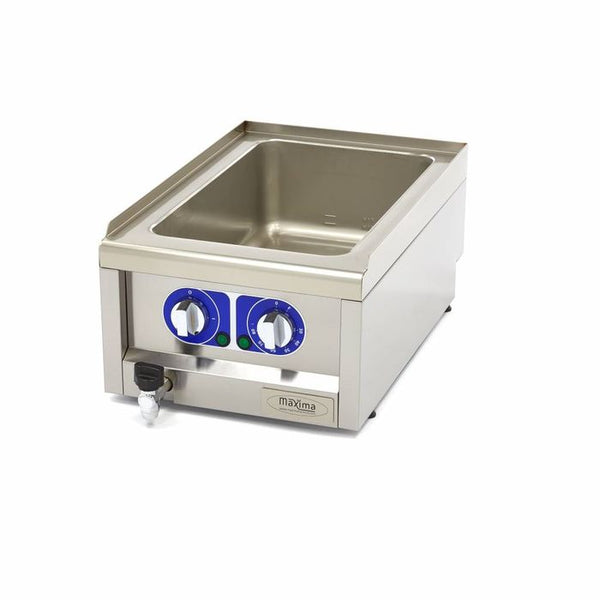 MAXIMA Gastro Bain Marie - Enkelvoudig toestel - 60 cm - met aftapkraan - Elektrisch