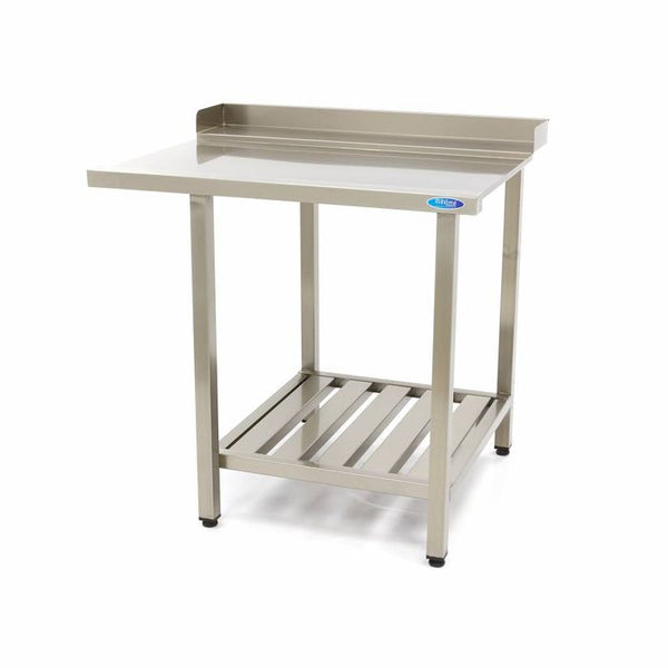 Table de lavage MAXIMA Gastro - 70 x 75 cm - droite - avec dosseret et étagère de rangement