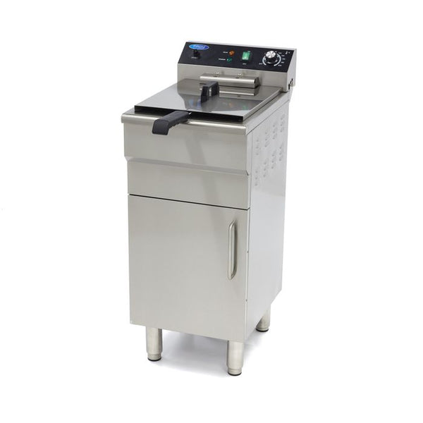 MAXIMA Gastro Friteuse - 16 l - 1 mand - met aftapkraan en standaard