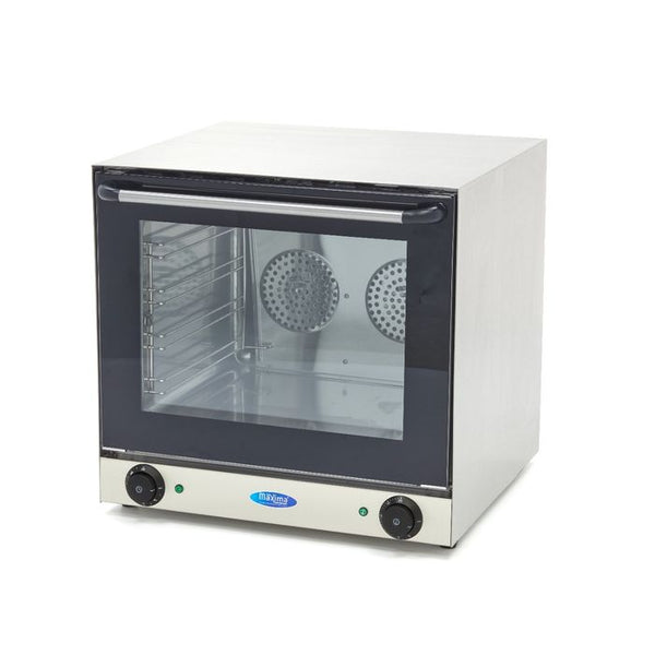 MAXIMA Gastro Convectie Oven - Geschikt voor 4 Schalen - Ingebouwde Timer - Tot 300 ° C