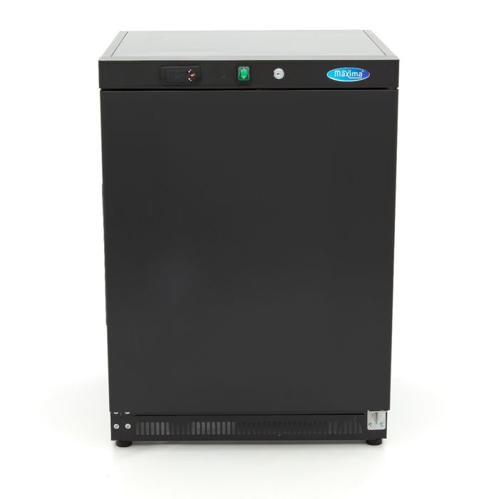 MAXIMA Gastro Gefrierschrank - 200 l - 2 Feste Regale - Schwarz