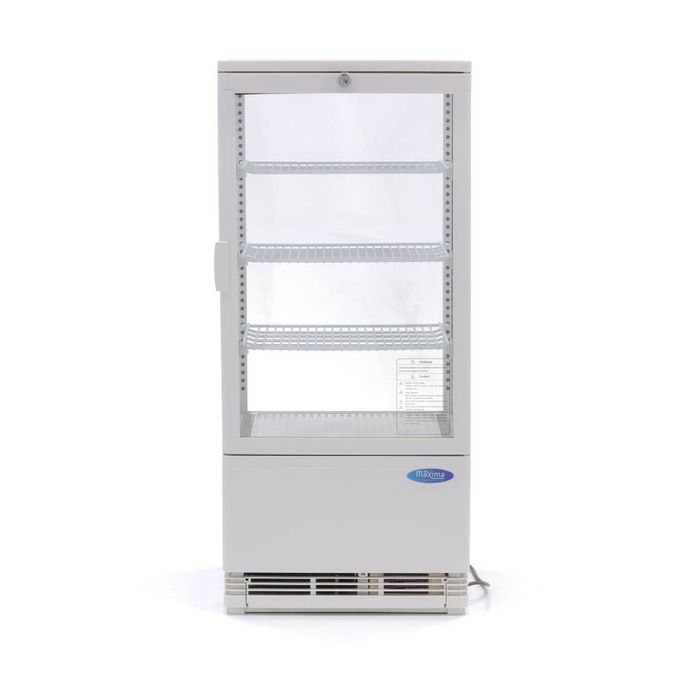 MAXIMA Gastro Koelvitrine - 78 l - 43 cm - Wit 