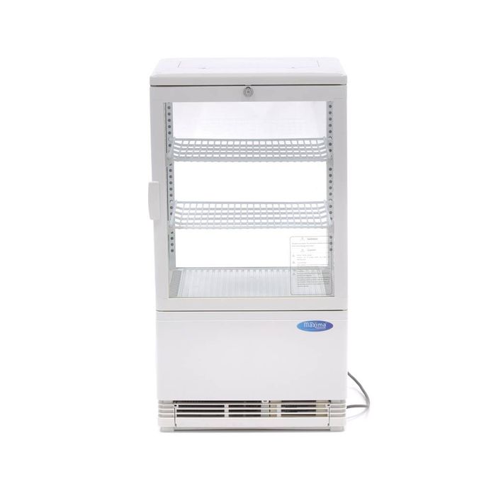 MAXIMA Gastro Kühlvitrine - 58 l - 43 cm - Weiß