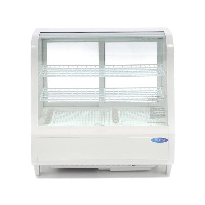 MAXIMA Gastro Glastürkühlschränke - 100 l - 68 cm - Weiß