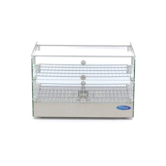 MAXIMA Gastro Wärmevitrine - 50 l - 55 cm - 2 Regale