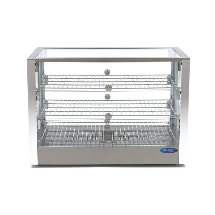 MAXIMA Gastro Wärmevitrine - 115 l - 70 cm - 3 Regale