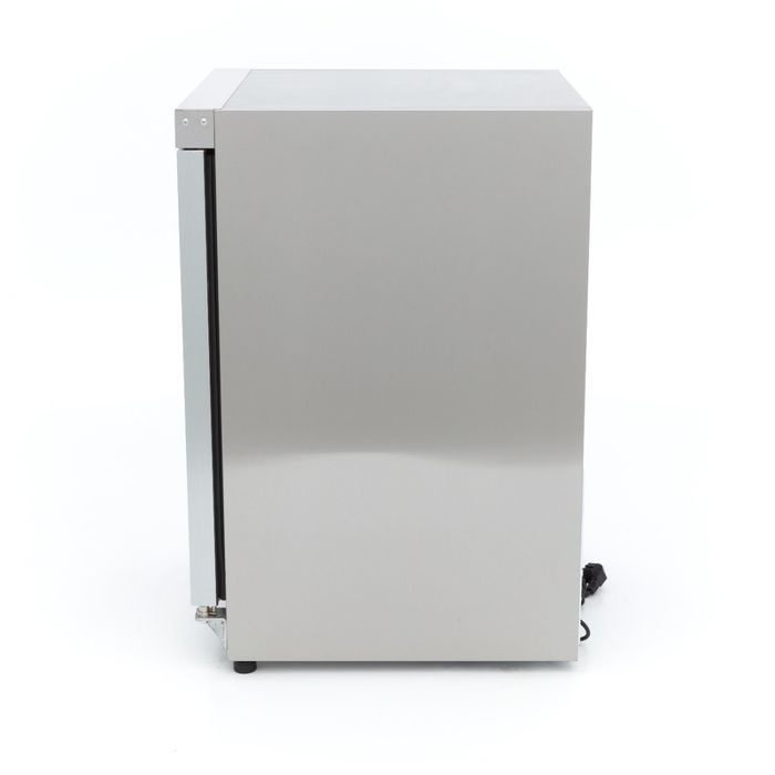 Congélateur gastro MAXIMA - 200 l - Inox - avec porte vitrée