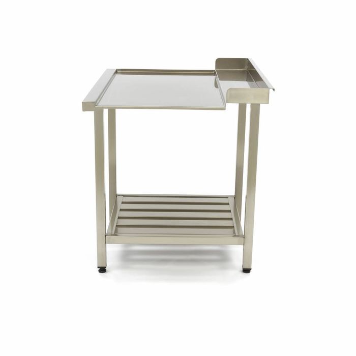 Table de lavage MAXIMA Gastro - 120 x 75 cm - gauche - avec dosseret et étagère de rangement