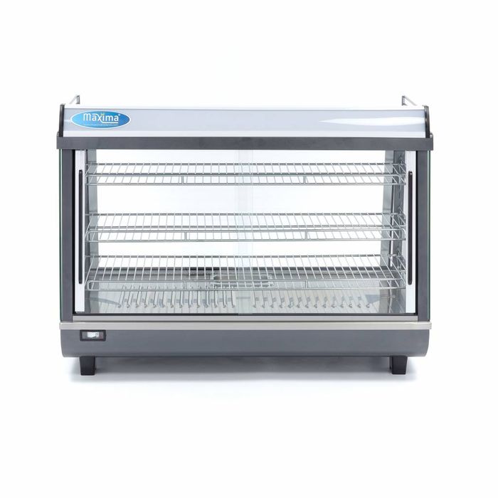 MAXIMA Gastro Wärmevitrine - 136 l - 91,5 cm - 3 Regale