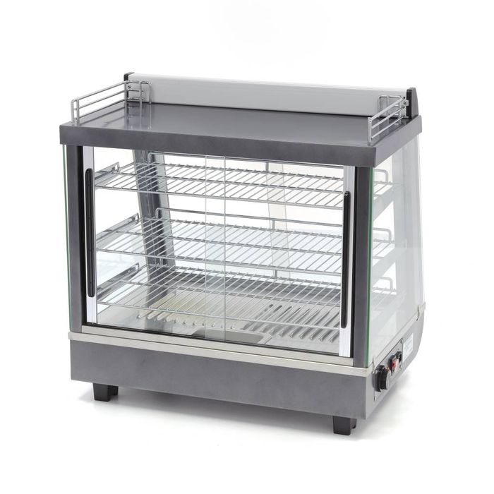 MAXIMA Gastro Wärmevitrine - 96 l - 67,5 cm - 3 Regale