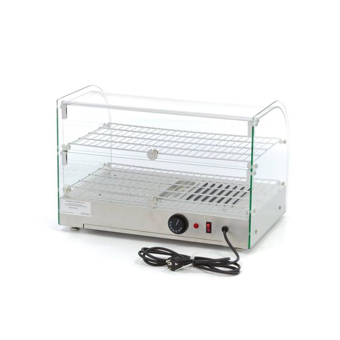 MAXIMA Gastro Wärmevitrine - 45 l - 55 cm - 2 Regale