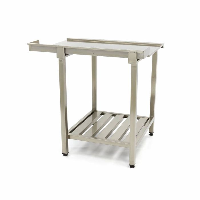 Table de lavage MAXIMA Gastro - 120 x 75 cm - gauche - avec dosseret et étagère de rangement