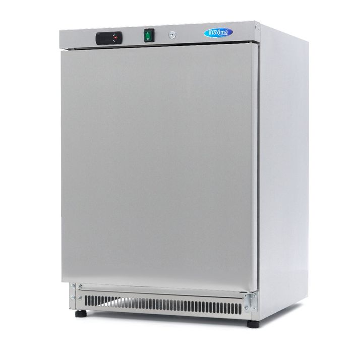 MAXIMA Gastro Gefrierschrank - 200 l - 2 Feste Regale - Rostfreier Stahl