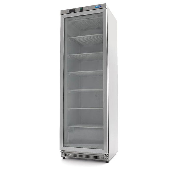 Congélateur gastro MAXIMA - 400 l - Inox - avec porte vitrée