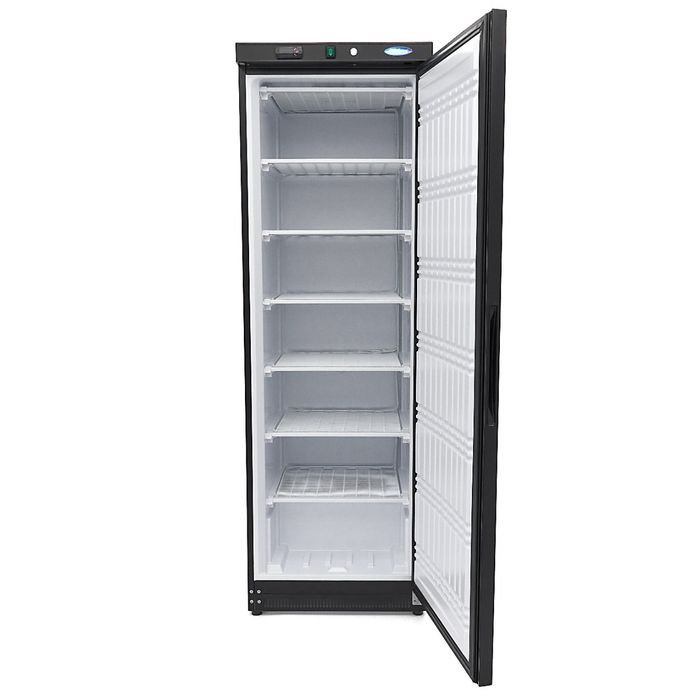 MAXIMA Gastro Gefrierschrank - 400 l - 6 Feste Regale - Schwarz