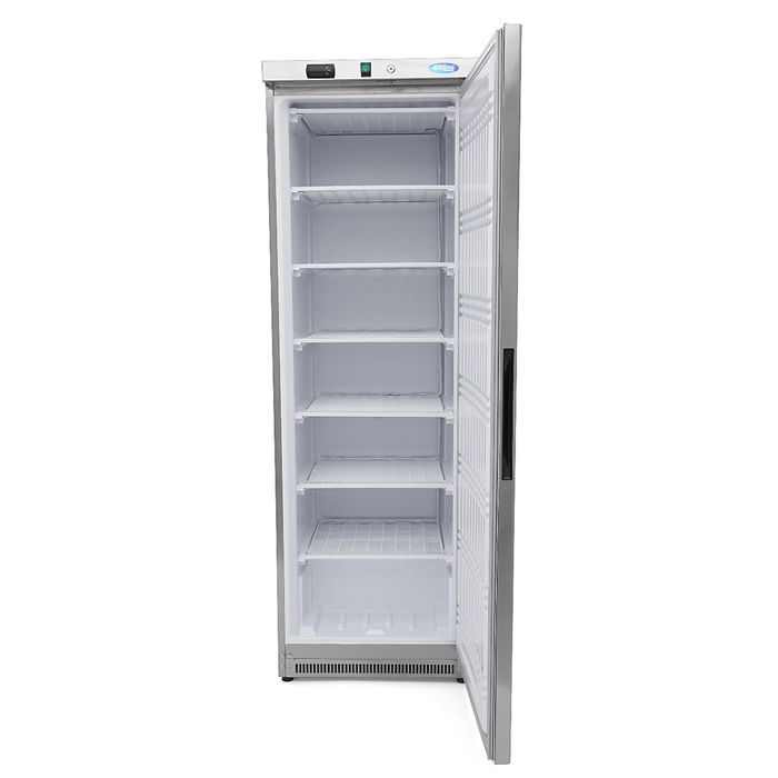 MAXIMA Gastro Gefrierschrank - 400 l - 6 Feste Regale - Rostfreier Stahl