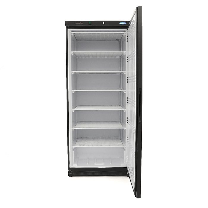 MAXIMA Gastro Gefrierschrank - 600 l - 6 Feste Regale - Schwarz