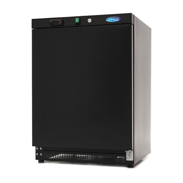 MAXIMA Gastro Gefrierschrank - 200 l - 2 Feste Regale - Schwarz