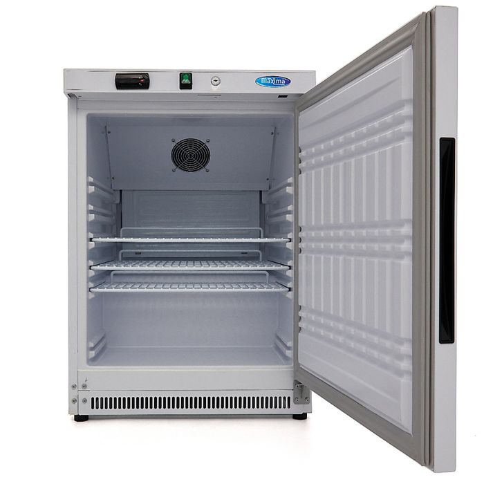 MAXIMA Gastro Kühlschrank - 200 l - 3 Verstellbare Regale - Weiß