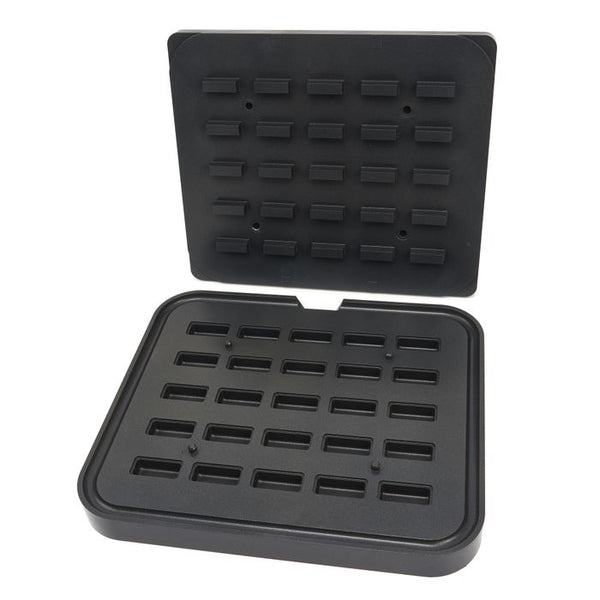 Moule à tartelettes MAXIMA - rectangle - 50x23/42x17 mm - 25 pcs