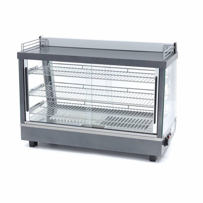 MAXIMA Gastro Wärmevitrine - 136 l - 91,5 cm - 3 Regale