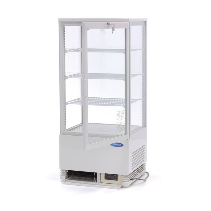 MAXIMA Gastro Koelvitrine - 78 l - 43 cm - Wit 