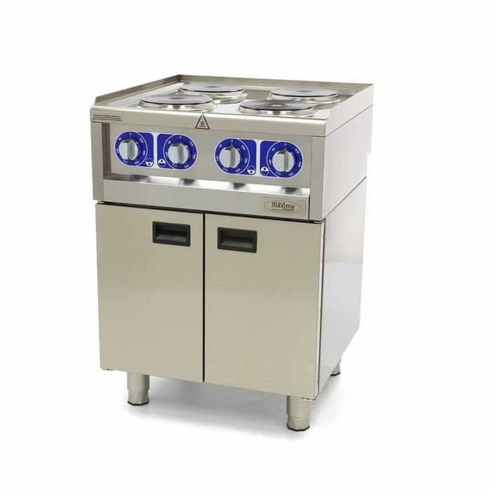 MAXIMA Gastro Kochfeld - 4 Brenner - Doppeleinheit - 60 cm Tief - 400 V