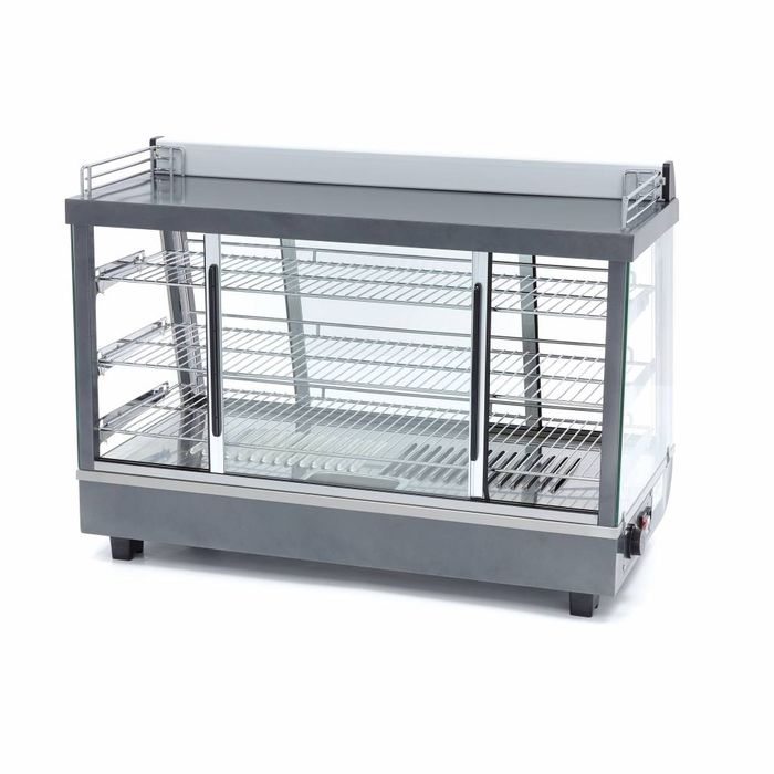 MAXIMA Gastro Wärmevitrine - 136 l - 91,5 cm - 3 Regale